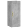 Aparador de madera contrachapada gris hormigón 34,5x34x180 cm de , Aparadores - Ref: Foro24-3200245, Precio: 97,41 €, Descuen...