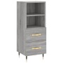 Aparador alto madera contrachapada gris Sonoma 34,5x34x180 cm de , Aparadores - Ref: Foro24-3200247, Precio: 101,77 €, Descue...