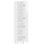 High glossy white plywood sideboard 34.5x34x180 cm by , Sideboards - Ref: Foro24-3198819, Price: 110,56 €, Discount: %