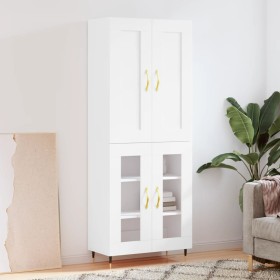 Tall white plywood sideboard 69.5x34x180 cm by , Sideboards - Ref: Foro24-3199601, Price: 158,84 €, Discount: %