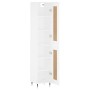 White engineered wood tall sideboard 34.5x34x180 cm by , Sideboards - Ref: Foro24-3200433, Price: 96,99 €, Discount: %