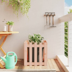 Planter with Douglas solid wood fence design 50x50x50 cm by , Pots and planters - Ref: Foro24-832455, Price: 27,99 €, Discoun...