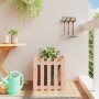 Planter with Douglas solid wood fence design 50x50x50 cm by , Pots and planters - Ref: Foro24-832455, Price: 26,54 €, Discoun...