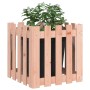 Planter with Douglas solid wood fence design 50x50x50 cm by , Pots and planters - Ref: Foro24-832455, Price: 26,54 €, Discoun...