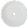 Round white ceramic washbasin 42x12 cm by vidaXL, Sinks - Ref: Foro24-142341, Price: 65,34 €, Discount: %