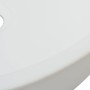 Round white ceramic washbasin 42x12 cm by vidaXL, Sinks - Ref: Foro24-142341, Price: 65,34 €, Discount: %