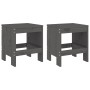 Garden table and chairs 3 pieces solid gray pine wood by , Garden sets - Ref: Foro24-3157705, Price: 163,20 €, Discount: %