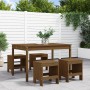 Garden dining set 5 pieces solid honey brown pine wood by , Garden sets - Ref: Foro24-3157718, Price: 265,01 €, Discount: %