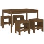 Garden dining set 5 pieces solid honey brown pine wood by , Garden sets - Ref: Foro24-3157718, Price: 265,01 €, Discount: %