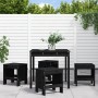 Garden dining set 5 pieces solid black pine wood by , Garden sets - Ref: Foro24-3157713, Price: 246,32 €, Discount: %