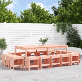 Garden dining set 17 pieces solid Douglas fir wood by , Garden sets - Ref: Foro24-3157732, Price: 766,99 €, Discount: %