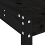 7-piece black pine wood garden table and high stools set by , Garden sets - Ref: Foro24-3157785, Price: 581,99 €, Discount: %