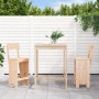 3-piece solid pine wood table and high stools set by , Garden sets - Ref: Foro24-3157793, Price: 191,52 €, Discount: %