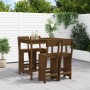 Hoher Gartentisch und Hocker 5 Stück honigbraunes Kiefernholz von , Gartensets - Ref: Foro24-3157808, Preis: 373,33 €, Rabatt: %