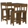 Hoher Gartentisch und Hocker 5 Stück honigbraunes Kiefernholz von , Gartensets - Ref: Foro24-3157808, Preis: 373,33 €, Rabatt: %