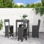 5-teiliges Set mit Gartentisch und hohen Hockern aus grauem Kiefernholz von , Gartensets - Ref: Foro24-3157801, Preis: 352,56...