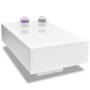 White rectangular coffee table with gloss by vidaXL, Coffee table - Ref: Foro24-244022, Price: 129,64 €, Discount: %