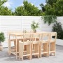 Garden table and high stools set 9 pieces solid pine wood by , Garden sets - Ref: Foro24-3157817, Price: 608,28 €, Discount: %