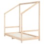 Estructura de cama de niños madera maciza de pino 2x(80x160) cm de , Cunas y camas para niños - Ref: Foro24-3200595, Precio: ...