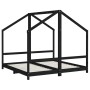 Estructura de cama para niños madera de pino negro 80x160 cm de , Cunas y camas para niños - Ref: Foro24-3200597, Precio: 235...