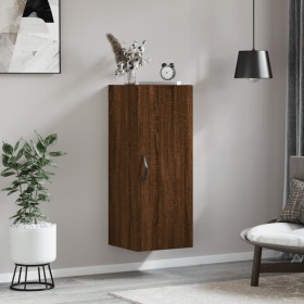 Oak brown engineered wood wall cabinet 34.5x34x90 cm by , Sideboards - Ref: Foro24-835001, Price: 45,99 €, Discount: %