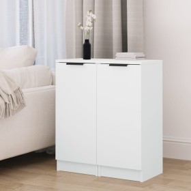 Sideboards 2 pcs white plywood 30x30x70 cm by , Sideboards - Ref: Foro24-811134, Price: 56,99 €, Discount: %