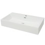 Lavabo con orificio para grifo cerámica 76x42,5x14,5 cm blanco de vidaXL, Lavabos - Ref: Foro24-142348, Precio: 156,73 €, Des...