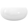 Lavabo redondo de cerámica 40x15 cm blanco de vidaXL, Lavabos - Ref: Foro24-142340, Precio: 62,45 €, Descuento: %