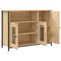 Aparador de madera de ingeniería roble Sonoma 100x35x75 cm de , Aparadores - Ref: Foro24-835510, Precio: 101,42 €, Descuento: %