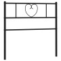 Black metal headboard 80 cm by , Headboards and footboards - Ref: Foro24-355490, Price: 26,18 €, Discount: %