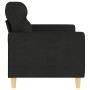 2-seater black fabric sofa 140 cm by , Sofas - Ref: Foro24-359239, Price: 242,54 €, Discount: %