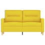 Sofá de 2 plazas de tela amarillo claro 120 cm de , Sofás - Ref: Foro24-359232, Precio: 230,53 €, Descuento: %