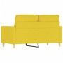 2 seater sofa in light yellow fabric 120 cm by , Sofas - Ref: Foro24-359232, Price: 230,53 €, Discount: %