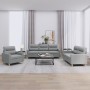 Sofa set with cushions 3 pieces light gray fabric by , Sofas - Ref: Foro24-3201536, Price: 715,99 €, Discount: %