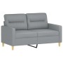 Sofagarnitur mit Kissen 3-teilig aus hellgrauem Stoff von , Sofas - Ref: Foro24-3201536, Preis: 715,49 €, Rabatt: %