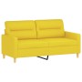 Sofa set with cushions 3 pieces light yellow fabric by , Sofas - Ref: Foro24-3201581, Price: 525,36 €, Discount: %