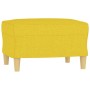 Juego de sofás con cojines 3 piezas tela amarillo claro de , Sofás - Ref: Foro24-3201581, Precio: 525,36 €, Descuento: %