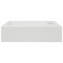 Lavabo con agujero grifo rectangular cerámica 46x25,5x12 blanco de vidaXL, Lavabos - Ref: Foro24-142343, Precio: 54,92 €, Des...