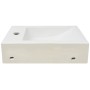 Lavabo con agujero grifo rectangular cerámica 46x25,5x12 blanco de vidaXL, Lavabos - Ref: Foro24-142343, Precio: 54,92 €, Des...