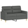 Sofa set with cushions 2 pieces dark gray fabric by , Sofas - Ref: Foro24-3201569, Price: 459,80 €, Discount: %