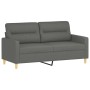 Sofagarnitur mit Kissen 2-teilig aus dunkelgrauem Stoff von , Sofas - Ref: Foro24-3201569, Preis: 468,85 €, Rabatt: %