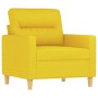 Sofa set with cushions 3 pieces light yellow fabric by , Sofas - Ref: Foro24-3201557, Price: 673,99 €, Discount: %