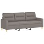 Sofa set with cushions 3 pieces taupe gray fabric by , Sofas - Ref: Foro24-3201543, Price: 672,99 €, Discount: %