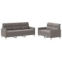 Sofa set with cushions 2 pieces taupe gray fabric by , Sofas - Ref: Foro24-3201607, Price: 527,99 €, Discount: %