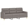 Sofa set with cushions 2 pieces taupe gray fabric by , Sofas - Ref: Foro24-3201607, Price: 527,99 €, Discount: %