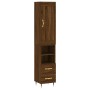 Aparador alto madera contrachapada roble marrón 34,5x34x180 cm de , Aparadores - Ref: Foro24-3200248, Precio: 101,77 €, Descu...