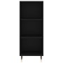 Black plywood sideboard 34.5x34x180 cm by , Sideboards - Ref: Foro24-3200306, Price: 85,00 €, Discount: %