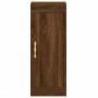 Aparador alto madera contrachapada roble marrón 34,5x34x180 cm de , Aparadores - Ref: Foro24-3200312, Precio: 84,36 €, Descue...