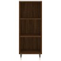 Aparador alto madera contrachapada roble marrón 34,5x34x180 cm de , Aparadores - Ref: Foro24-3200312, Precio: 84,36 €, Descue...