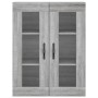 Aparador alto madera contrachapada gris sonoma 69,5x34x180 cm de , Aparadores - Ref: Foro24-3198695, Precio: 174,31 €, Descue...